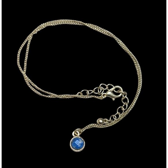 Minimalist Lapis Lazuli Gemmed Mini Pendant Necklace - Picture 1 of 6